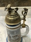 Antique 1910 German Regimental Beer Stein Airplane  0 5 Ltr  