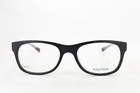 Nautica N8114 005 Matte Black   Brown 54-19-140 Eyeglass Frames Flex Hinges N127