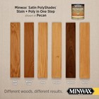 Minwax Polyshades 1 2 Pint Pecan Oil Based Wood Stain And Polyurethane Finish