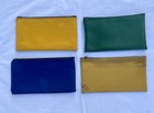 Vtg Lot Of 4 Bank Money Deposit Bags Zipper Pouch Cash Kansas Chanute Commerce