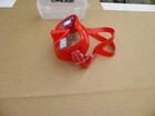 New Cressi F1 Frameless Scuba Dive   Diving Mask Red Clear Lens   Hard Case
