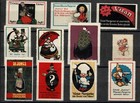 Lot Vintage Poster Stamps Cinderellas Advertising Consumer Goods