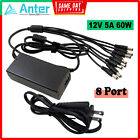 Dc 12v 5a Power Adapter  8 Split Power Cable For Annke Cctv Security Camera Dvr