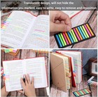 4500 Pcs Removable Highlighter Tapes Text Highlighter Strips Transparent Sticky