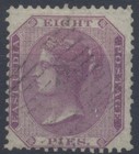 India Stamps 1860 8p Purple Used Sg52  W Bombay madras  Calcutta Pmks Cv   22 5