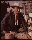 John Wayne Signed Autographed 8x10 Western Color Photo Psa dna Encapsulated