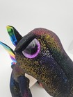 Ty Beanie Boos Anora Black Dragon 9  Rainbow Multicolor Plush Stuffed Animal 