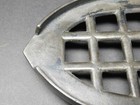 Cast Iron Footed Sad Iron Trivet - Waffle Pattern