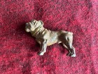 Vintage Lead Bulldog Figurine Made In Germany Statuette Animals Paperweight