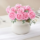 100 Pack Pink Artificial Flowers  Bulk Stemless Fake Foam Roses  3 In