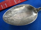 5-3 4  Heavy Antique Catalina Island California Sterling Silver Souvenir Spoon