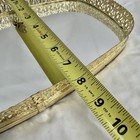 Vintage Mirrored Vanity Tray Ornate Gold Filigree Hollywood Regency Oval 14x7