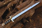 Handmade Templar Sword   Medieval Crusader Knight Replica Sword W  Scabbard 39 