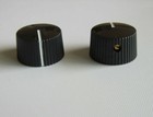 10x Vintage Barrel Guitar Amp Knob Round Amplifier Knobs W  Set Screw Black
