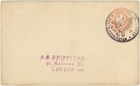 1890 Penny Post Jubilee Stationery Fdc Envelope To A e Griffiths Stamp Dealer