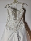 Best Bridal Classic White Wedding Dress With Train Size 10 New With Tags Reduced