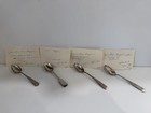Antique Coin Silver Teaspoons Set Of 4