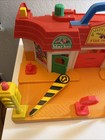 Vintage Fisher Price Little People Main Street  2500 Playset Incomplete W  Taxi