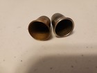 Lot Of 2 Metal Sewing Thimbles - Gold Tone   Silver Tone  Original