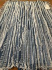 Woven Upcycled Denim Rag Rug Runner New 23  X 25 