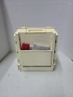 Vintage 1983 World Wide Media Folding Thread Sewing Box Storage Caddie   Thread