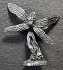 Vtg Intricate Pewter Fairy Dragonfly Figurine Fantasy Pixie Garrity Rf1274