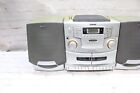 Vintage Sony Cfd-zw755 Boombox Cd Radio Dual Cassette Recorder Stereo No Remote