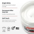  Fabric Screen Printing Ink  8-ounce For T-shirt And Silkscreen White