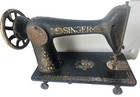 1910 Singer Sewing Machine Treadle Red Eye Model 27 Drop-in Bobbin