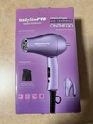 Babyliss Pro Nano Titanium Travel Purple Folding Hair Dryer - New In Box  Unused