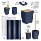 Bathroom Set Shower Curtain Accessory Set Rugs Mats Waterproof Washable