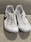 Nike Zoom Rival Track Cleats White Black Mens Size 12 Spikes Not Included