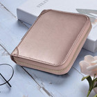Easyoulife Womens Credit Card Holder Wallet Zip Leather Card Case Rfid Blocking
