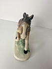 Vintage 1953 Halsey Ceramic Hand Painted Horse Figurine 7 5  X 6 5 