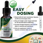 N  1  Best Hemp Oil Drops For Pain Relief Stress Sleep Pure Organic 1000mg 4 Pack