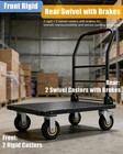 1800lbs Folding Platform Hand Truck Dolly Cart Heavy Duty Trolley Moving 36 x24 