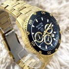 Bulova Marine Star 45mm Black Dial Quartz Stainless Steel Men s Watch 98b406