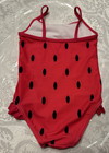 18-24 Mo Baby Girls   George Dark Pink Watermelon Ruffle 1pc Swimsuit Swimwear