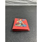 Vintage Ponytail Small Photo Album Red Mid Century Girl Illustration Retro