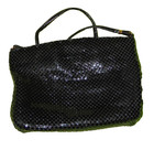 Vintage Black Metal Mesh Sequin Purse Shoulder Bag Clutch 8x5 Evening