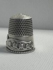 Set Of Two  2  Antique Vintage Sterling Silver Thimbles