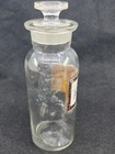 Antique Whitall Tatum Co Glass Apothecary Bottle Pharmacy Sunken Label Medicine