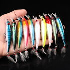 10pcs Kinds Of Fishing Lures Crankbaits Hooks Minnow Baits Tackle Crank