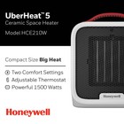 Honeywell Uberheat 5 Ceramic Room Space Heater Portable Thermostat 1500w White