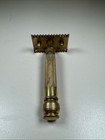 Vintage Gillette Double Edge Safety Razor Brass 1920s-1930s Thace Old Type
