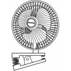 Air King 9145 6  Blade Dia Portable Clip Fan  Non-oscillating  2 Speeds 