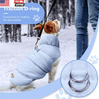Winter Warm Dog Jacket For Small Medium Dogs Cat Cold Weather Coats With Harness