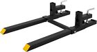 60  4000lbs Clamp On Pallet Forks   Stabilizer Bar For Bucket Tractor Loader