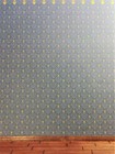 Dollhouse Wallpaper Brodnax Victorian Blue   Gold  flambeau  1 12 Scale