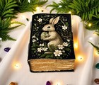 400 Pages Rabbit Leather Journal Book Of Shadows Spell Books